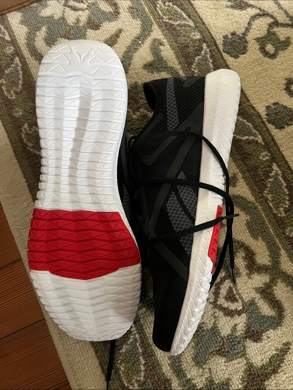 Reebok Flexagon Force 2.0 Black Trainers with orange Insoles sz 13 - Picture 3 of 6